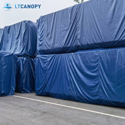 Производитель брезента Litong Heavy Duty, ПВХ-ткань с ножевым покрытием для покрытия контейнеров для перевозки