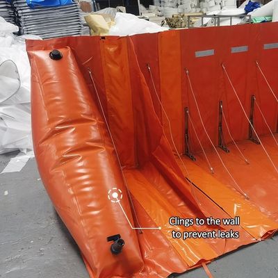Многоразовый прочный противопаводковый барьер из ПВХ L-образной формы Litong