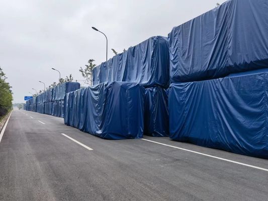 Производитель брезента Litong Heavy Duty, ПВХ-ткань с ножевым покрытием для покрытия контейнеров для перевозки